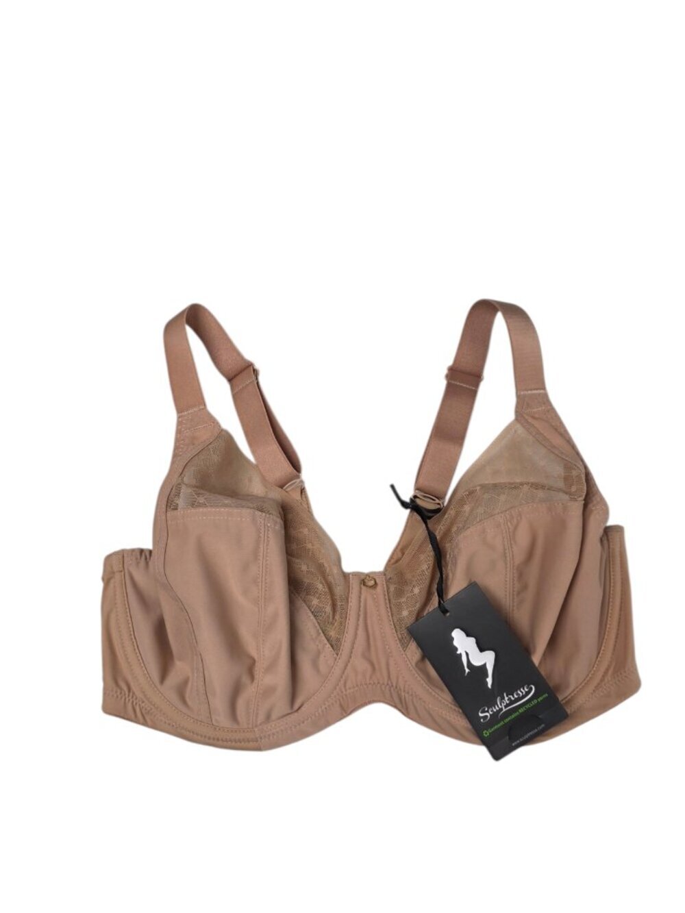Sculptresse Bliss Full Cup Bra in Hazel, Underwired, Unpadded, Size 34E